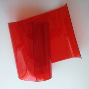 Pas pcv standard 3 x 300 mm kolor przezroczysty czerwony